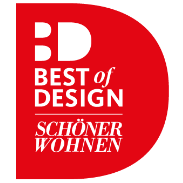 Auszeichnung für die besten Möbel und Wohnaccessoires, verliehen von SCHÖNER WOHNEN, Europas größtem Wohnmagazin.